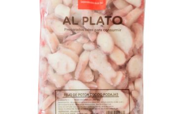 Rejos de potón cocidos congelados para tiendas de alimentación y HORECA