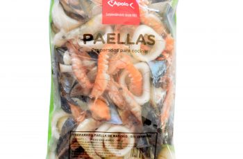 Preparado de paella sin verduras congelada