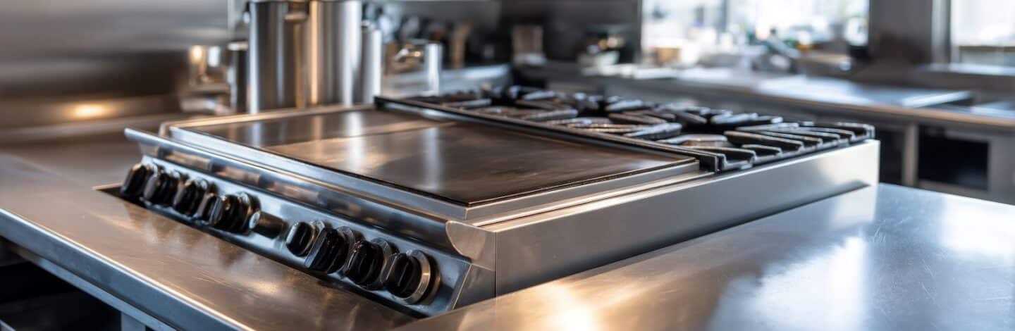 como limpiar una plancha de cocina