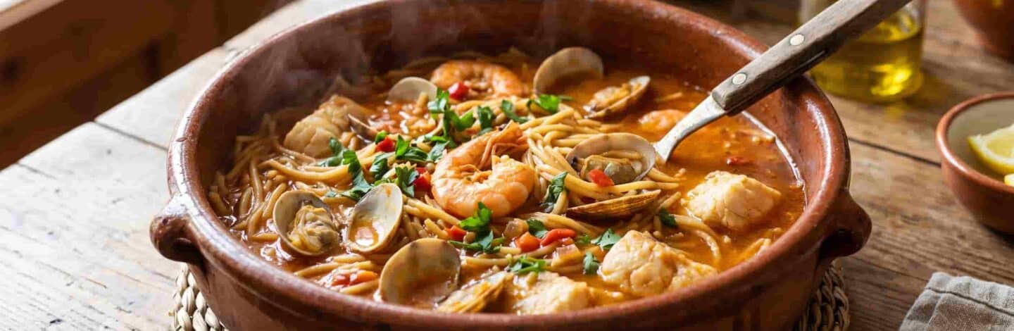 cazuela de fideos